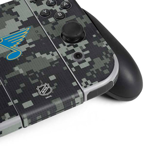 NHL St. Louis Blues Camo Nintendo Switch OLED (2021) Skin